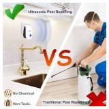 Ultrasonic Pest Repeller Pack of 6, Pest Control Ultrasonic Repellent Electronic Insects Rodents Repellent for Mosquito, Mouse, Cockroaches,Rats,Bug, Spider, Ant, Flies