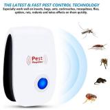Ultrasonic Pest Repeller Pack of 6, Pest Control Ultrasonic Repellent Electronic Insects Rodents Repellent for Mosquito, Mouse, Cockroaches,Rats,Bug, Spider, Ant, Flies