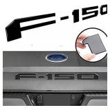 Auto Safety 3D Raised Tailgate Insert Letters Rear Emblems, Plastic Inserts with 3M Adhesive Backing Replacement for 150 2021 Car Letter Decal Matte Black may differ from stock photo