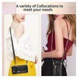 SZHAIYU Wallet Crossbody for iPhone 12 5.4 Phone Case with Lanyard Strap Credit Card Holder, PU Leather Protective Handbag Zipper Purse Kickstand Cover Women Girl Black