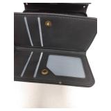 SZHAIYU Wallet Crossbody for iPhone 12 5.4 Phone Case with Lanyard Strap Credit Card Holder, PU Leather Protective Handbag Zipper Purse Kickstand Cover Women Girl Black