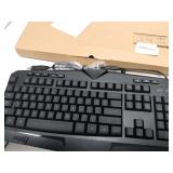 PICTEK USB Wired RGB Gaming Keyboard with 7-Color LED Rainbow Backlight, 8 Independent Multimedia Keys, 25 Keys Anti-ghosting Compatible with PC/Windows