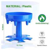 Shot Glass Dispenser and Holder -Dispenser For Filling Liquids, Shots Dispenser, Multiple 6 Shot Dispenser, Bar Shot Dispenser, Cocktail Dispenser, Dispenser With Slogan blue