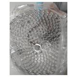 Surpars House Floor Lamp, Ball Shape Standing Lamp, Crystal Lava Lamp for Bedroom, Living Room, Office