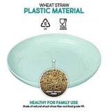 shopwithgreen Lightweight Wheat Straw Plates - 4 Pack 7.87