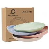 shopwithgreen Lightweight Wheat Straw Plates - 4 Pack 7.87