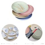 shopwithgreen Lightweight Wheat Straw Plates - 4 Pack 7.87