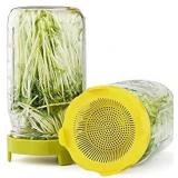 Easy Rinse & Drain Plastic Sprouting Lids for Wide Mouth Mason Jars â 6 Pack