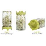Easy Rinse & Drain Plastic Sprouting Lids for Wide Mouth Mason Jars â 6 Pack