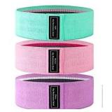 Resistance Bands for Women, 3 Pack Exercise Bands for Legs and Butt Non Slip Elastic Workout Bands Women Booty Bands Fitness Bands for Squat Glute Hip Training