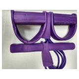 Pedal Resistance Band, 4-Tube Natural Latex Yoga Pedal Puller Resistance Band, Multifunction Tension Rope for Abdomen, Waist, Arm, Yoga Stretching Slimming Training