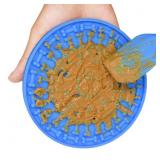 2Packï¼Blue+Redï¼Dog Lick Pad Slow Feeder Lick Mat for Dogs,Dog Peanut Butter Lick Pad with Super Suction To Wall,Pet Lick Mat for Pet Bathing, Grooming, and Dog Training