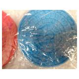 2Packï¼Blue+Redï¼Dog Lick Pad Slow Feeder Lick Mat for Dogs,Dog Peanut Butter Lick Pad with Super Suction To Wall,Pet Lick Mat for Pet Bathing, Grooming, and Dog Training