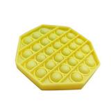 ValueVinylArt Fidget Toys for Kids Adults, Pop It Fidget Toy Sensory Toy Autism Special Needs Stress Reliever Octagon, Yellow