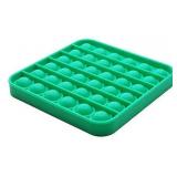 RadBizz Push Pop Bubble Fidget Sensory Toy - for Autism, Stress, Anxiety - Kids and Adults Green Square