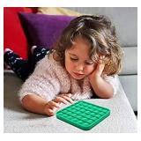 RadBizz Push Pop Bubble Fidget Sensory Toy - for Autism, Stress, Anxiety - Kids and Adults Green Square