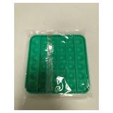 RadBizz Push Pop Bubble Fidget Sensory Toy - for Autism, Stress, Anxiety - Kids and Adults Green Square