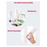 Funny Plush Bunny Hat Ear Moving/Jumping Rabbit Hat Cute Unisex Animal Ear Flap Hat with Paws for Women Girls