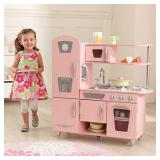 KidKraft - Vintage Wooden Play Kitchen in Pink - Retail $135.98