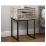 Neilsville - Whitewash One Drawer Nightstand - Retail:$144.99