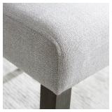 Wood Upholstered Back Dining Chair - Heather Gray Seat (Set of 2) -  Retail:$141.99