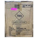 angelo:HOME - Linden Faux Leather/ Brushed Metal Swivel Stool (Set of 2) - Retail:$221.49