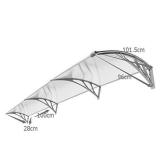 Window Awning Front Door PC Awning Patio Canopy - Retail:$339.73