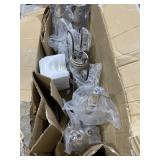 The Gray Barn - Empire French Country 9-Light Wood Chandelier Handmade Hanging Lights - Retail $535.99