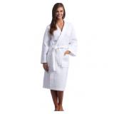 Turkish Cotton Waffle Weave Kimono Cotton Robe - Classic White  L/XL - Retail $43.99