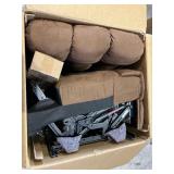 **LEFT SIDE OF LOVE SEAT ONLY**  Copper Grove - Bielefeld Brown Microfiber 2-seat Recliner Loveseat  - Retail:$959.99