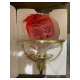 Camden&Wells - Cieonna White Milk Glass Pendant - Brass -Retail $69.89