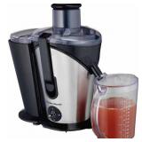 Hamilton Beach - Big Mouth Plus 2-Speed Juice Extractor - Black/Silver/White - Retail: $109.00