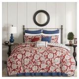 Madison Park - Lucy Cotton Reversible 9-Pc. Comforter Set - King - Retail: $163.99
