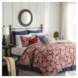 Madison Park - Lucy Cotton Reversible 9-Pc. Comforter Set - King - Retail: $163.99