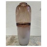 Decmode - Tall Dimpled - Translucent and Pastel Pink Vase - Retail: $52.99