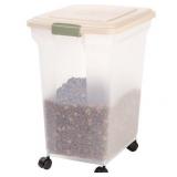IRIS USA 55 lbs. Airtight Sealed Pet Food Storage Container - Retail: $33.24
