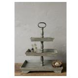 Decorative 3 Tier Tray - Grey - Retail: $79.49
