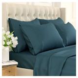 Superior Solid Flannel -  Pillowcases Teal/King - Retail: $21.95