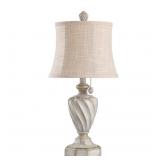 StyleCraft - Table Lamp - Cameron Antique White  /Beige Lampshade - Retail: $79.99