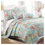 Porch & Den - Bajada Paisley Reversible 3-piece Quilt - Queen - Retail: $68.99