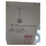 Camden&Wells - Wayve Textured Glass Pendant - Blackened Bronze - Retail: $59.99