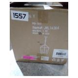 Jonathan Y - 4-Bulb Lantern Metal LED Pendant - Oil Rubbed Bronze - Retail: $104.56