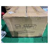 **INCOMPLETE: 2 Corner Pieces & 1 Tea Table (Goes with Ovios Big Size Patio Furniture Set /Big Size Outdoor Furniture /6 Pcs Set - Retail: $1,186.99