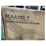 **INCOMPLETE: 2 Corner Pieces & 1 Tea Table (Goes with Ovios Big Size Patio Furniture Set /Big Size Outdoor Furniture /6 Pcs Set - Retail: $1,186.99