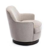 Greyson Living - Rosedale Wood Base Swivel Accent Chair - Oatmeal  - Retail:$685.99