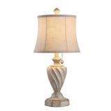 StyleCraft - Table Lamp - Cameron Antique White  /Beige Lampshade - Retail: $79.99