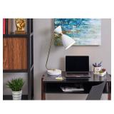 Adesso - Oscar Desk Lamp - White with Antique Brass - Retail: $80.99