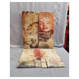 5 PIECE MARILYN MONROE FRAMED WALL ART 50W X 24H