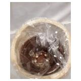 Female Head Design Succulents Plant Pot with Drainage Hole, Cactus Planter Indoor Outdoor Resin Planter, Cute Plants Flower Pot, Unique Garden Planter, Green Eyes Beige Skin