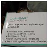 QUINEAR AIR COMPRESSION LEG & FOOT MASSAGER W/ HEAT